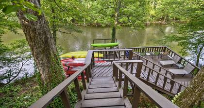 River Ridge ~ 2 story riverfront cabin with hot tub, game room and kayaks
