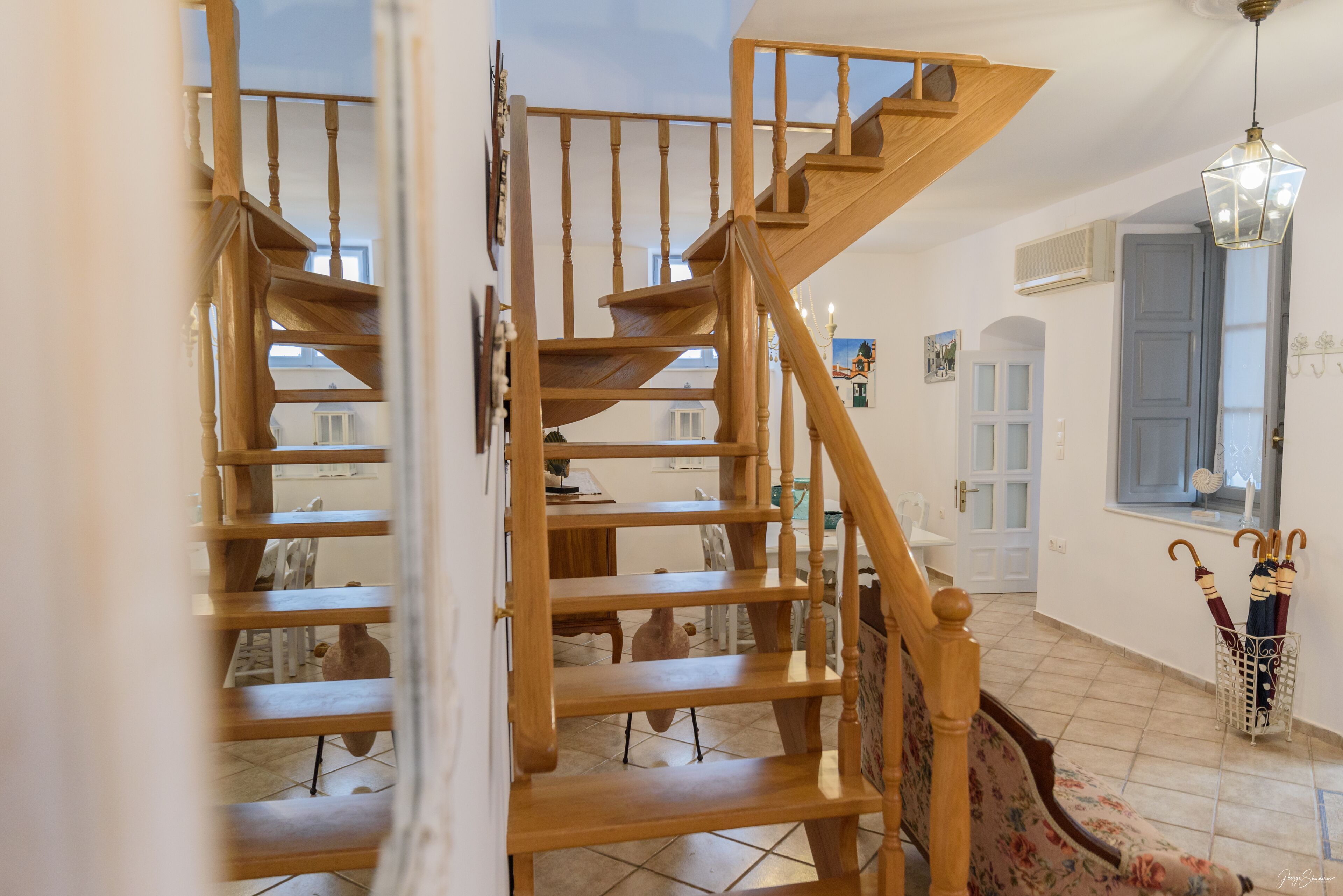 Luxury Apartment | Living area | 50-inch Smart TV with cable channels, TV, fireplace