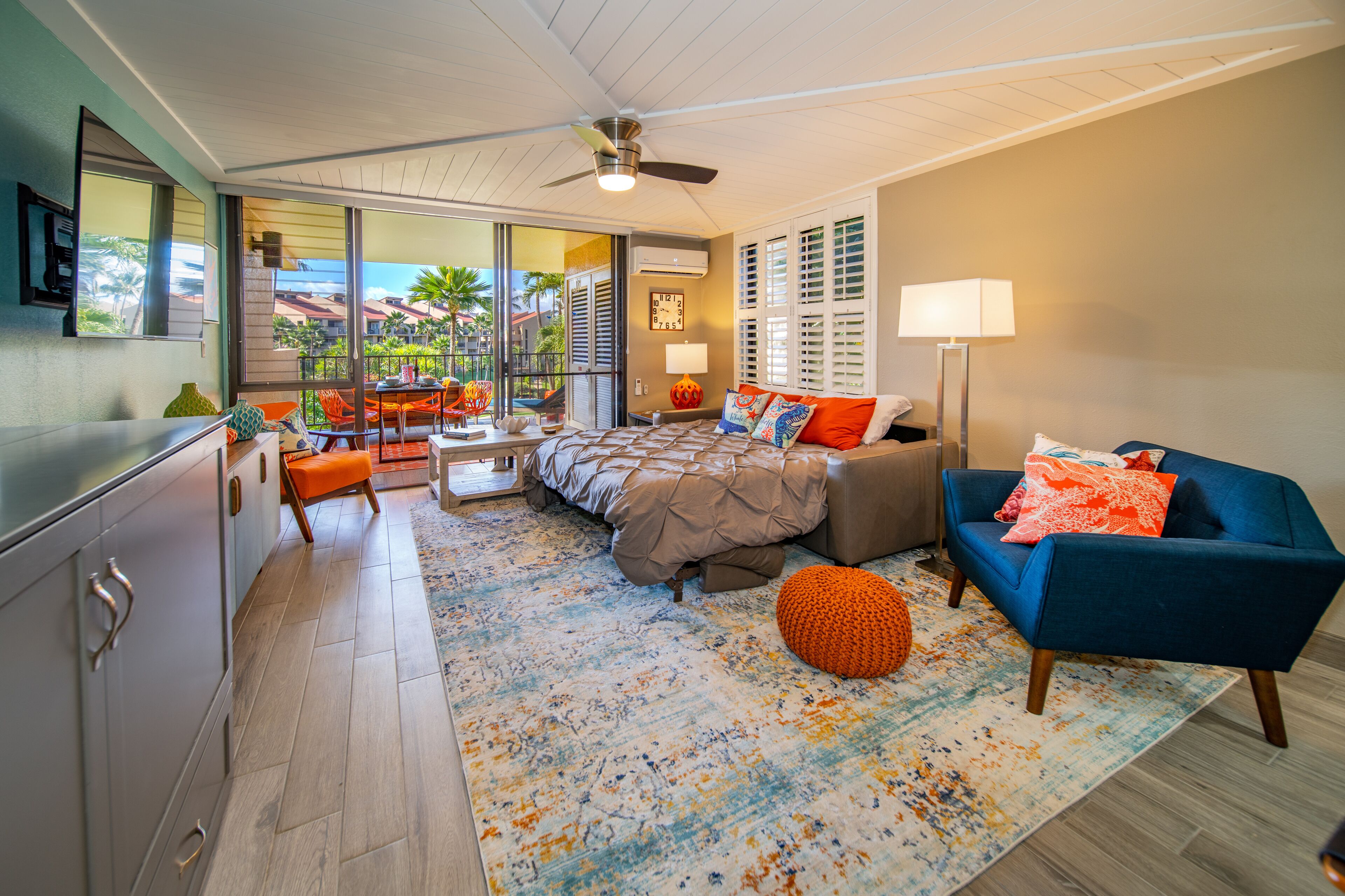 Smart TV, foosball, table tennis, video library