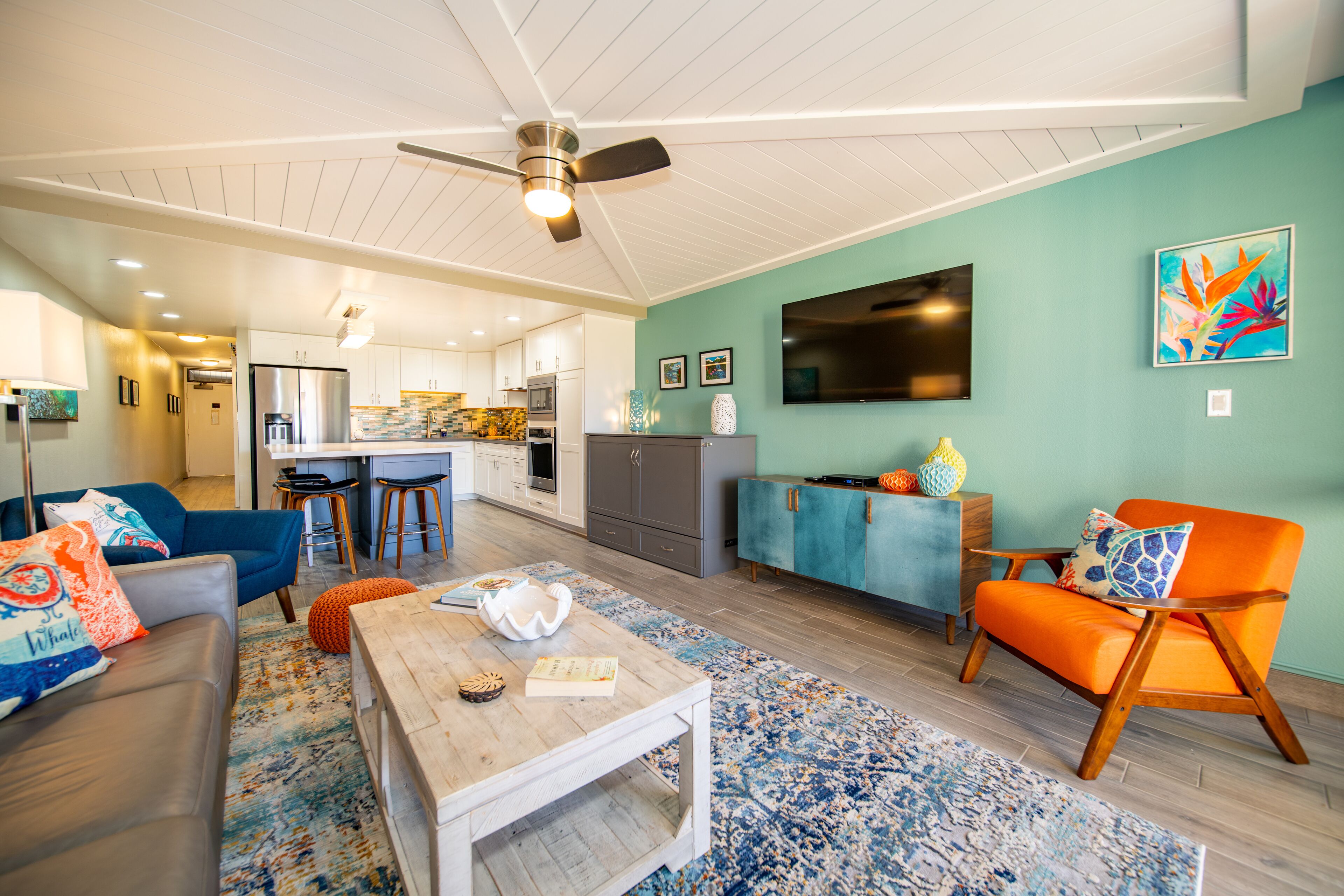 Smart TV, foosball, table tennis, video library