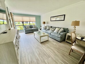 Älytelevisio, DVD-soitin, kirjoja, stereot