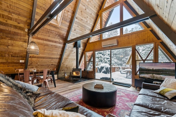 TV, fireplace, DVD player, music library