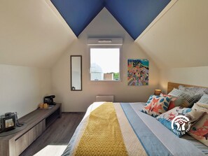 2 chambres, lit parapluie, Wi-Fi gratuit, draps fournis