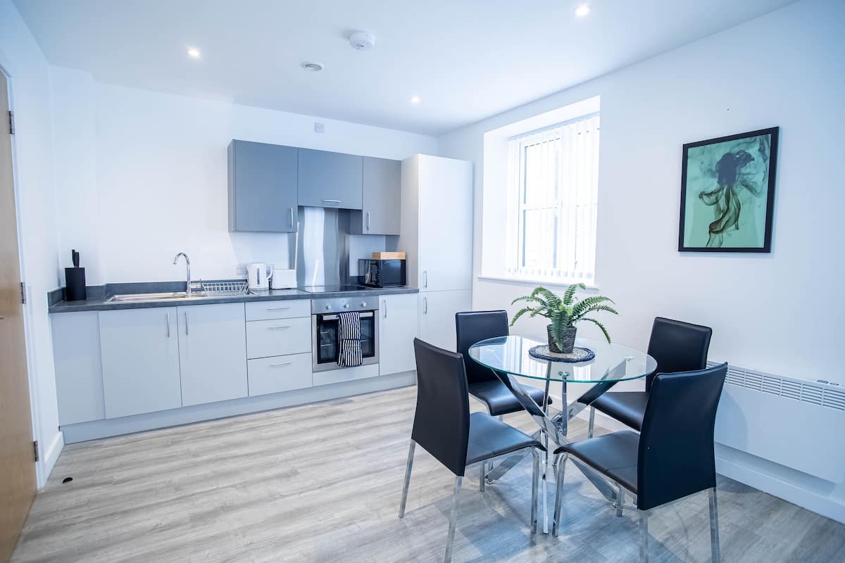 Grand Apartment, 1 Double Bed | Private kitchen | Microwave, oven, stovetop, toaster