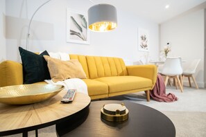 Apartment, 1 Double Bed with Sofa bed, Non Smoking, Harbour View | Living area | 42-inch flat-screen TV with satellite channels, TV - Harbour Boutique Apartments by Sojo Stay (Torquay)