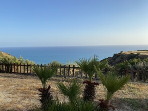 Vue sur la plage/lâocĂ©an