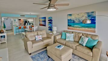 Smart TV, DVD player, books