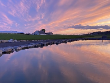 Sunset view of our farm