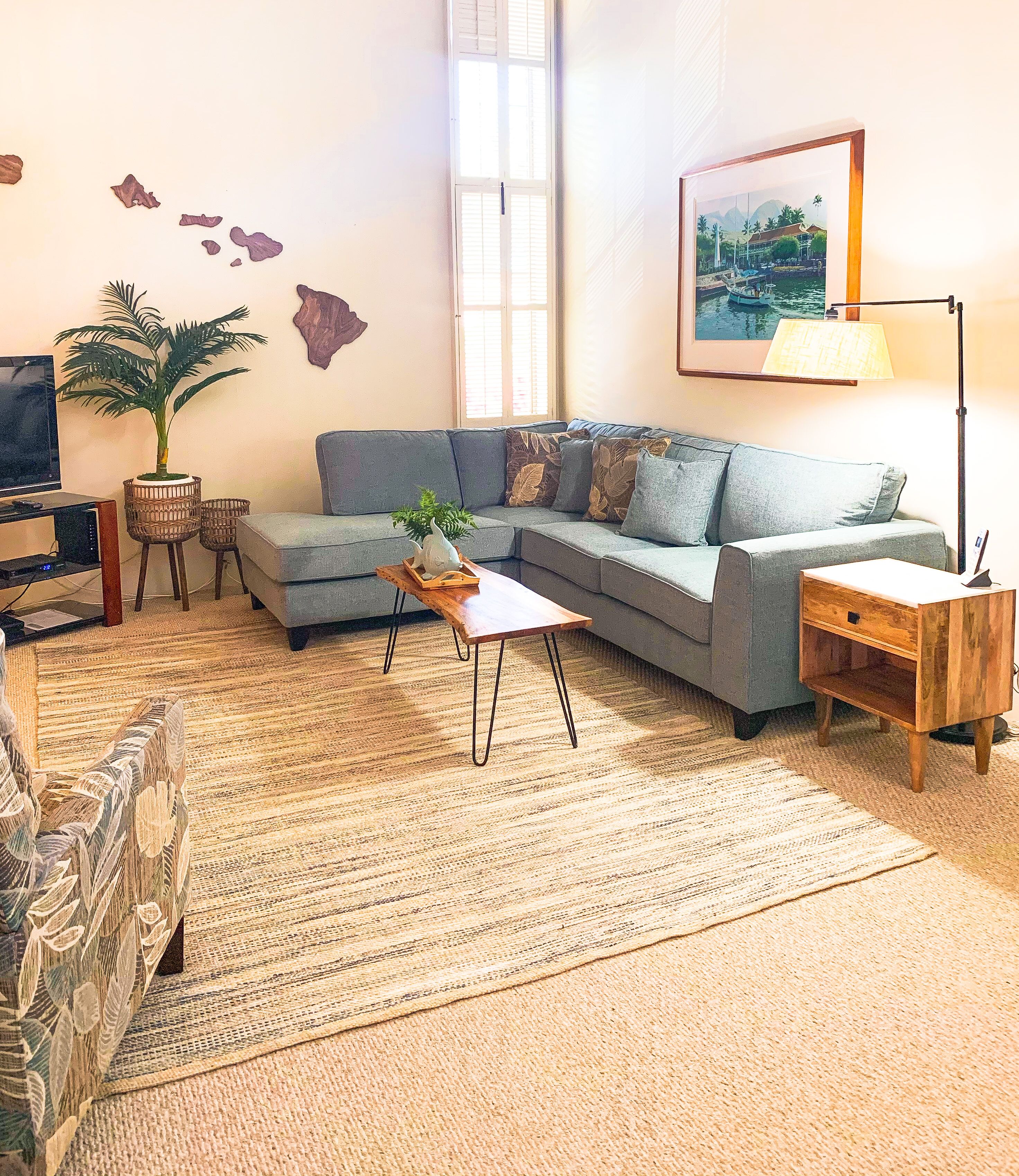 Wailea Ekahi6D NEWLY UPDATED 2nd Floor, Part Ocean View,1 min walk to Beach&Pool
