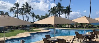 Wailea Ekahi6D NEWLY UPDATED 2nd Floor, Part Ocean View,1 min walk to Beach&Pool