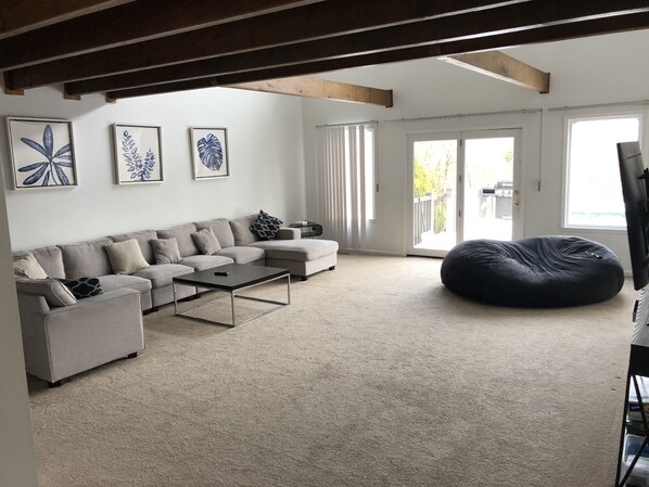 TV, foosball, table tennis