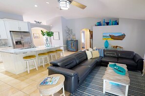 Smart TV, video games, table tennis, stereo