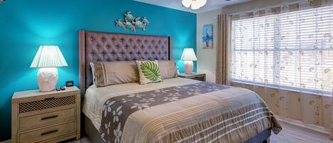 2 bedrooms, desk, iron/ironing board, travel cot