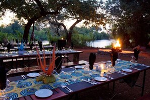 Aussenbereich für Bankette