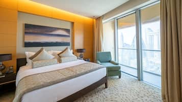 Apartamento luxo | 1 quarto, cofres nos quartos, ferros/tábuas de passar roupa