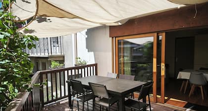 4* family apartment, terrace, garden and fireplace