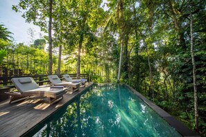 Villa básica, varias camas | Alberca | Alberca al aire libre 