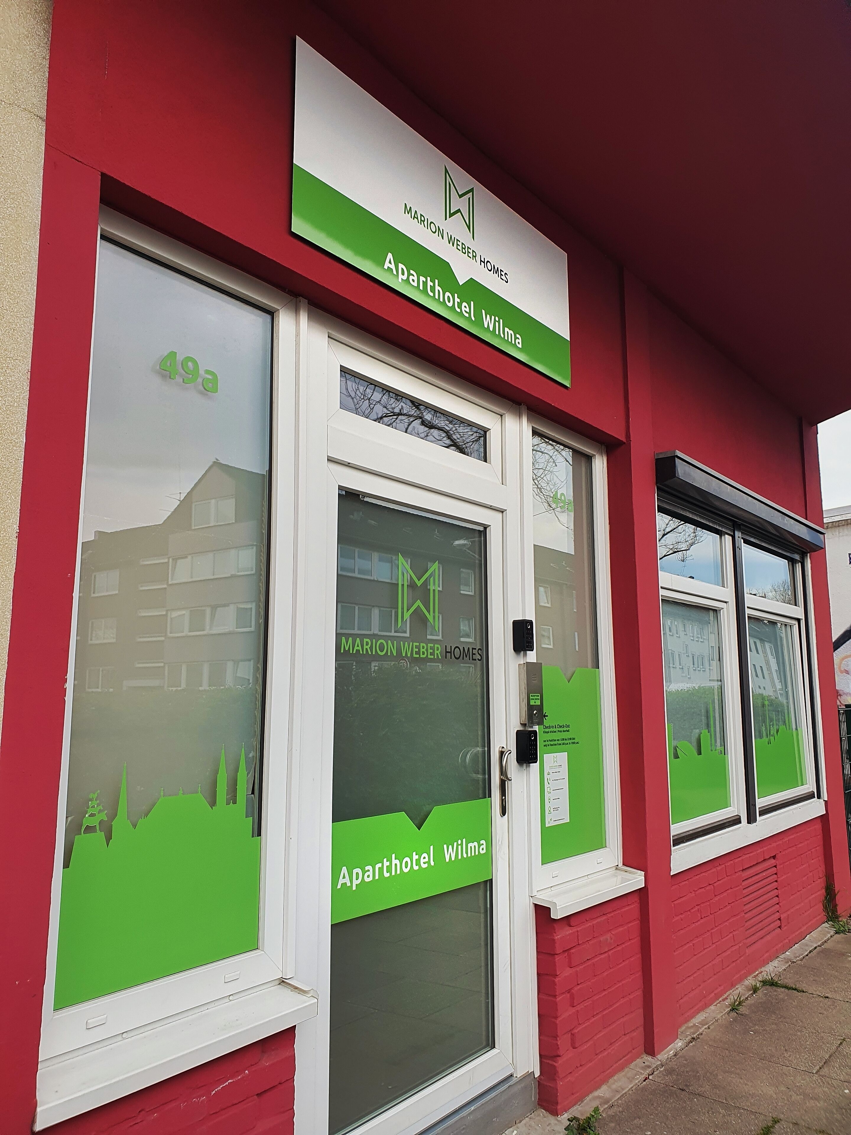 Fassade der Unterkunft
