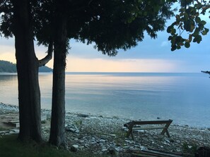 Property grounds - Waterfront vacation home on Garrett Bay with private dock (summer season) (Ellison Bay)