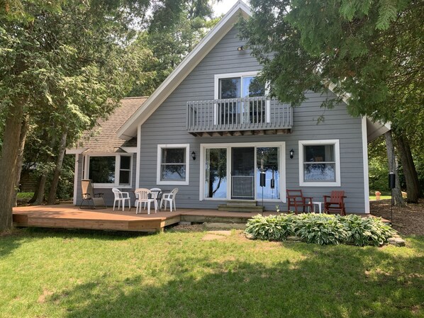 Exterior - Waterfront vacation home on Garrett Bay with private dock (summer season) (Ellison Bay)