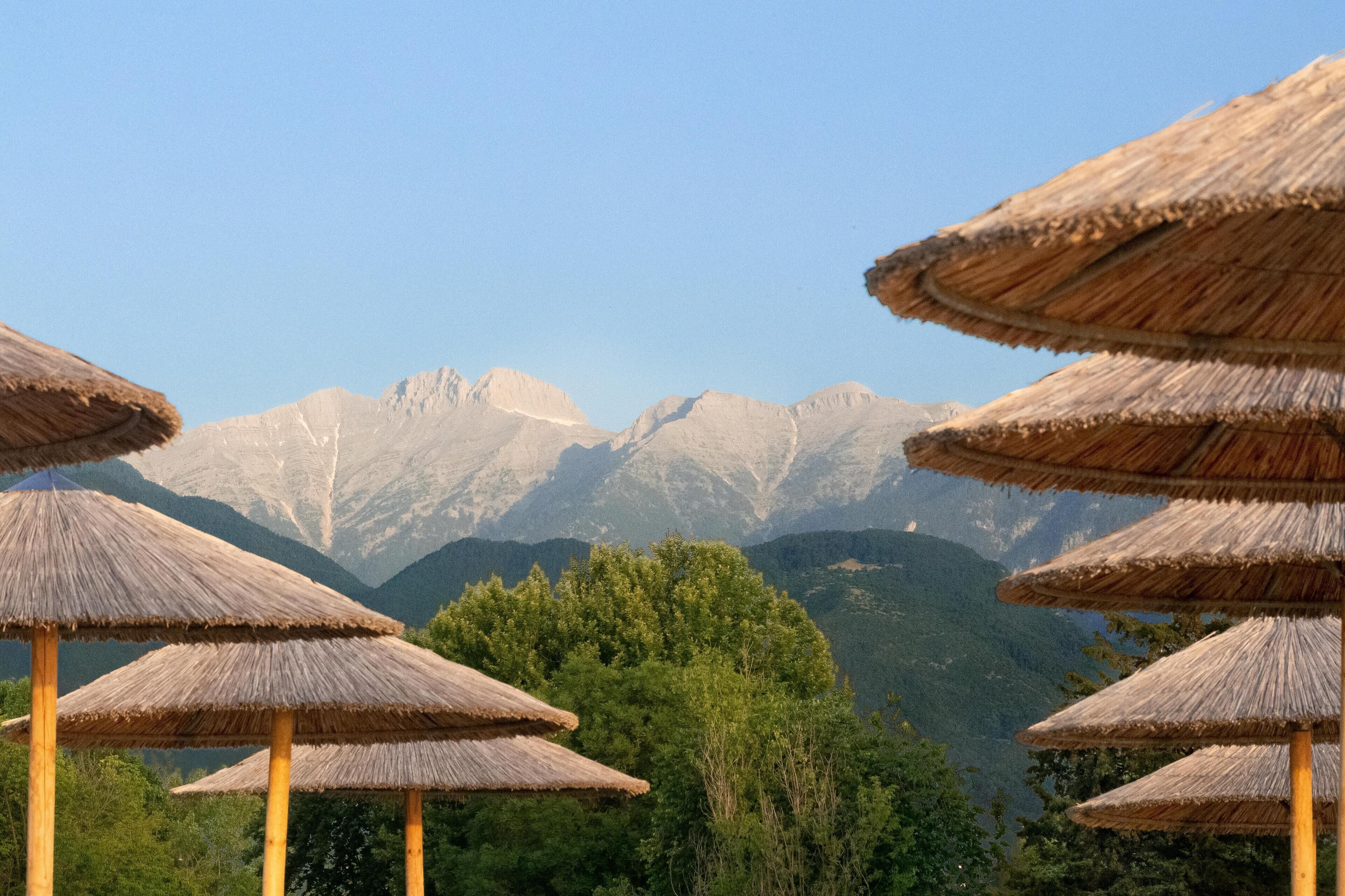 Private beach, white sand, sun loungers, beach umbrellas
