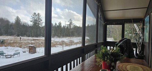 ADK Rustic Private Chalet Viewing Two Ponds / Forest 5.3 miles To Gore Mountain