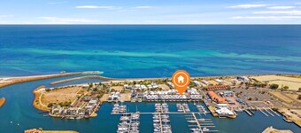 Marina View Port Geographe with WiFi  is a modern stylish self-contained townhouse with amazing view