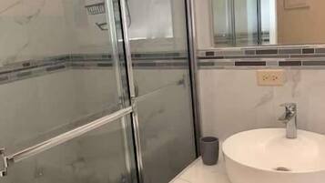 Shower, hair dryer