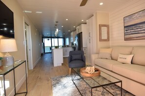 Smart TV, fireplace, printers