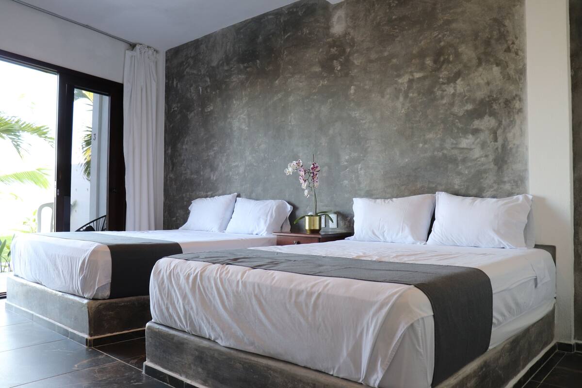 Quadruple Room, 2 Double Beds | Desk, iron/ironing board (on request), free WiFi, bed sheets