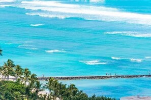 Enjoy breathtaking views of the ocean from the comfort of your space.