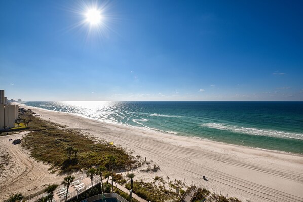 On the beach - Tropical-Inspired Gulf-Front Condo | Private Balcony, Stunning Views & Free Activities (Panama City Beach)