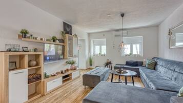 Family House, Multiple Beds, Mountainside (Villa Leca Pool and Sauna) | Living area | Smart TV