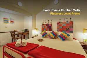 Premium bedding, soundproofing, free WiFi, bed sheets