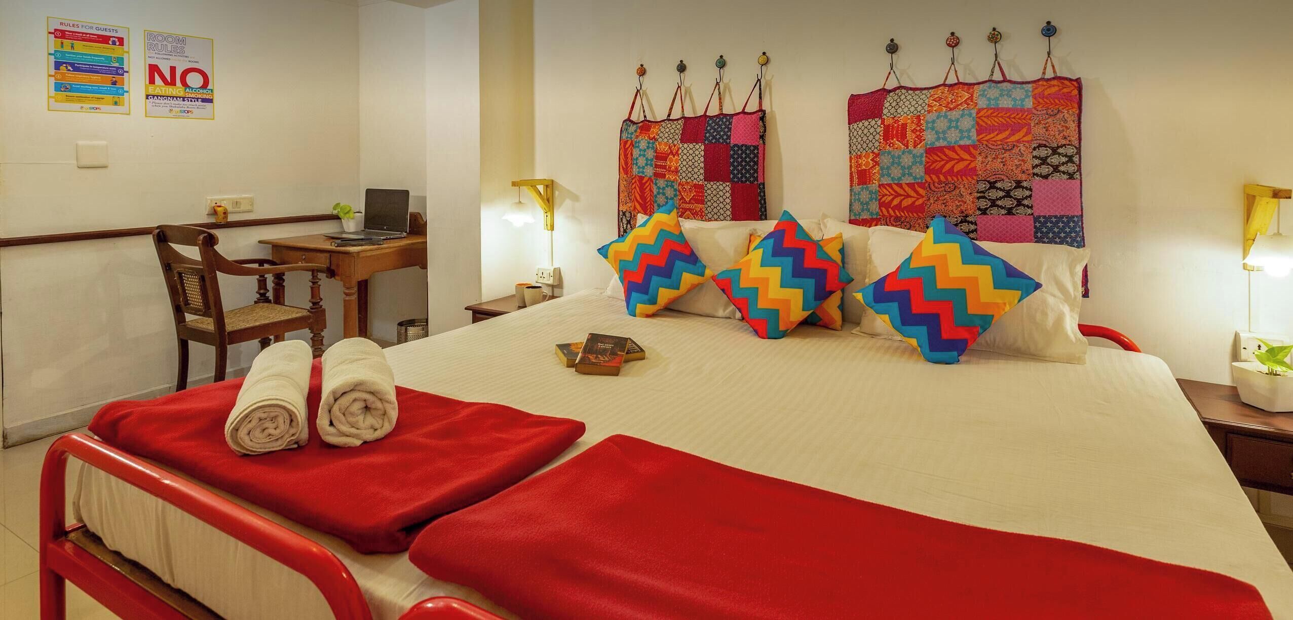 Premium bedding, soundproofing, free WiFi, bed sheets