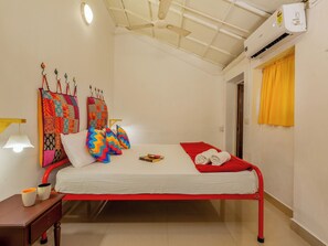 Deluxe Double AC Room With Ensuite Bathroom | Premium bedding, soundproofing, free WiFi, bed sheets