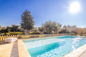 Una piscina riscaldata