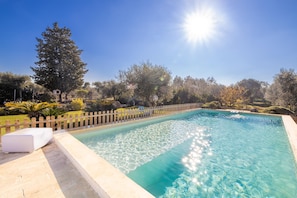 A heated pool