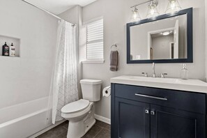 Douche, séchoir à cheveux