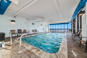 Indoor pool - WEST END CAP UNIT, GREAT SUNSET VIEWS, PERFECT FOR YOUR FAMILY! (Orange Beach)