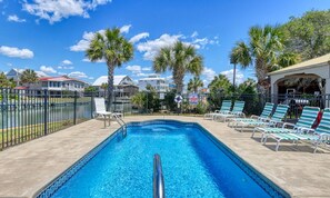 Pool - Eight Bedroom, Eight and a half bathrooms, Channel Front Home, Private Pool (Garden City Beach)