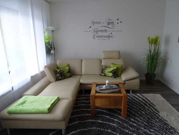 TV, DVD player - Beautiful vacation apartment directly on the North Sea dike (Friedrichskoog-Spitze)