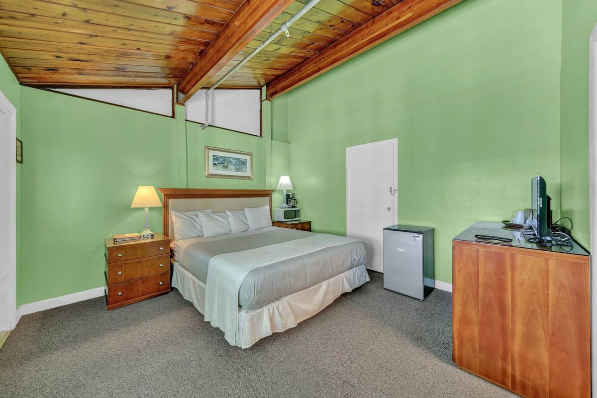 Standard Single Room, 1 King Bed, City View | Laptop workspace, blackout drapes, iron/ironing board, WiFi (free)
