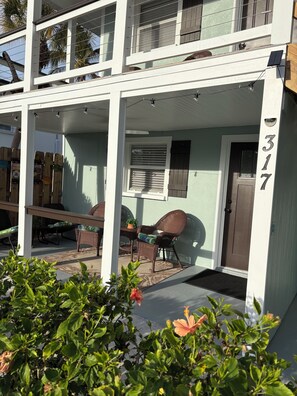 Exterior detail - SHORT WALK TO VILLAGE, BEACH - HEATED POOL - LUSH LANDSCAPING.
TWO UNITS. (Siesta Key)