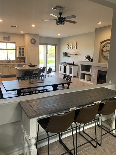 Four bedroom home on golf course. 