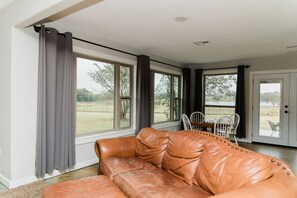 Smart TV, caminetto, lettore DVD, videoteca