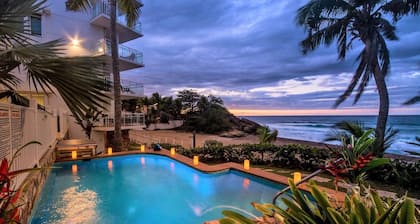 Beachfront & New ★ 1st Floor w/ Contactless Check-In ★ AC/Laundry/Gated Parking