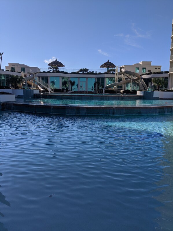 Indoor pool, outdoor pool