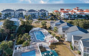 Outdoor pool - Gulf view, Pool, Deed Beach Beach Access in Santa Rosa Beach.  (Santa Rosa Beach)