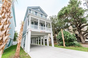 Exterior - 7 BR Beach House with a Private Pool in Surfside Beach! Sand Tiger     (Surfside Beach)